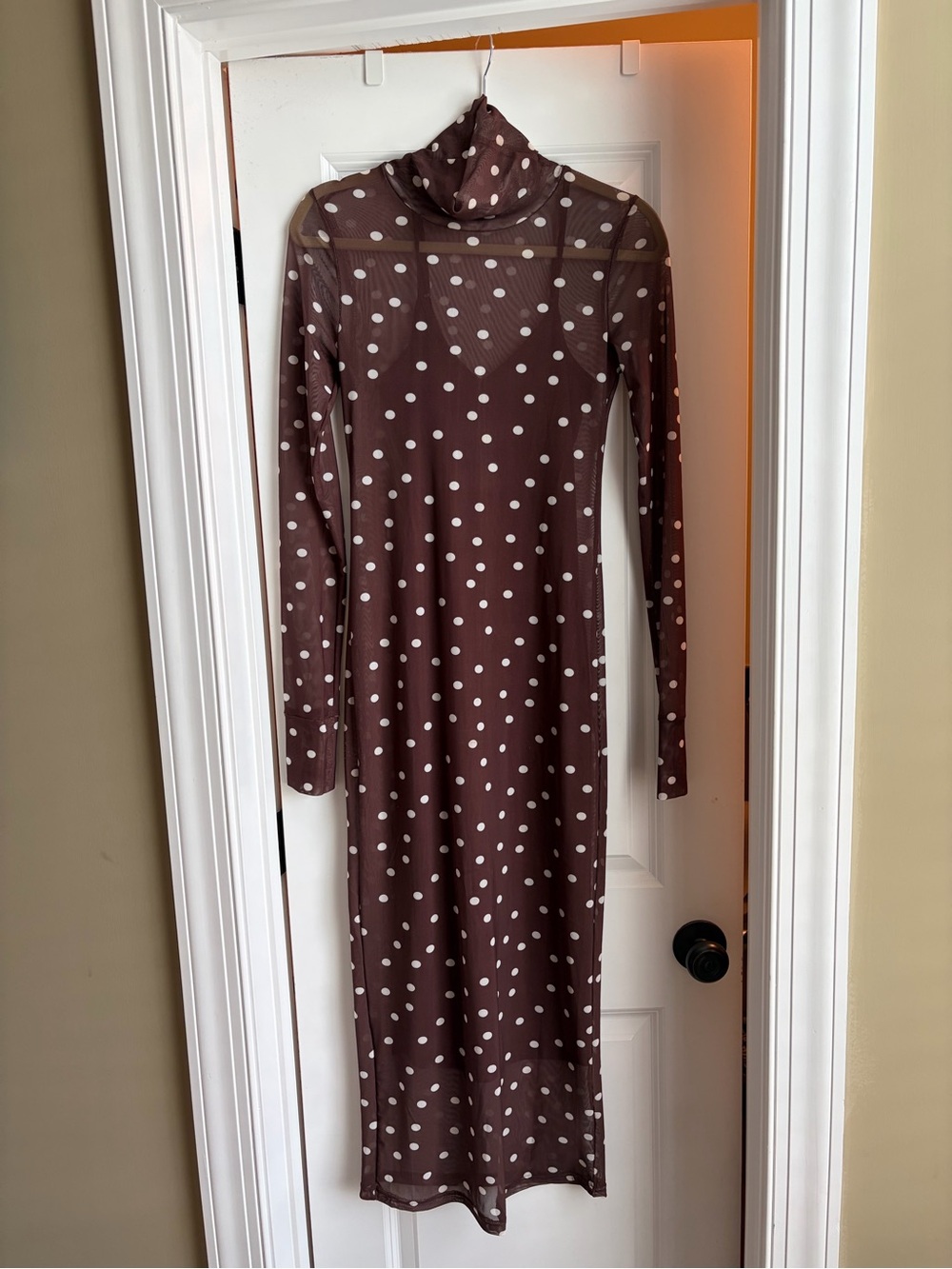 Boutique polka dot maxi dress